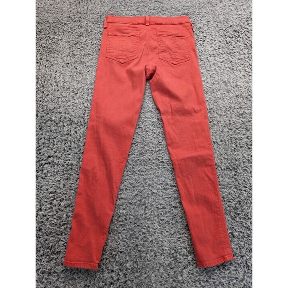 Rag & Bone Jeans Womens 26 Pink Zipper Capri Skinny Distressed Low Rise Stretch - Picture 2 of 11